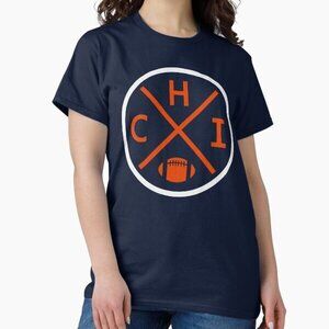 Retro Chicago Football Emblem CHI Classic T-Shirt